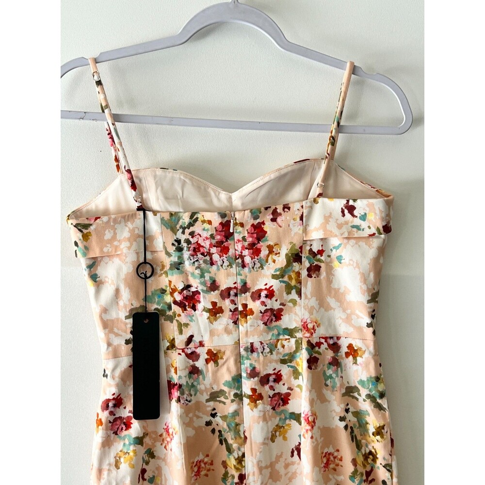 Black Halo Dress Women's Size 4 Clover Sheath Dress Peachy Floral New - Picture 7 of 15